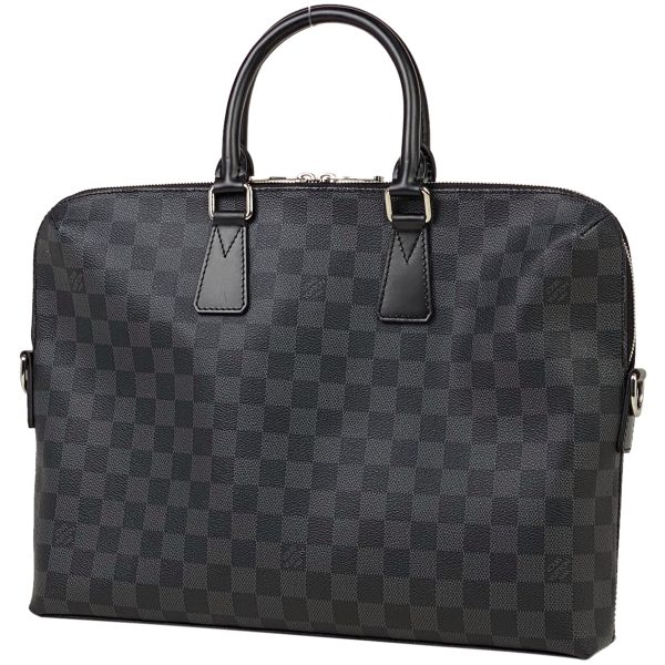 1000071839676 11 Louis Vuitton Porte Document Jour 2WAY Briefcase Damier Graphite Black