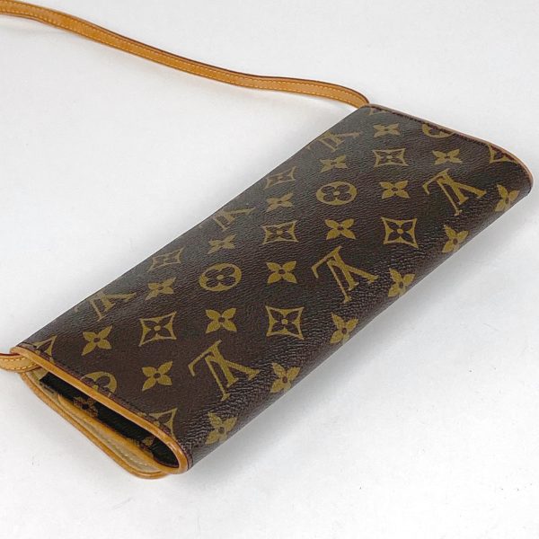 1000072342601 12 Louis Vuitton Pochette Twin GM Clutch 2WAY Monogram Brown