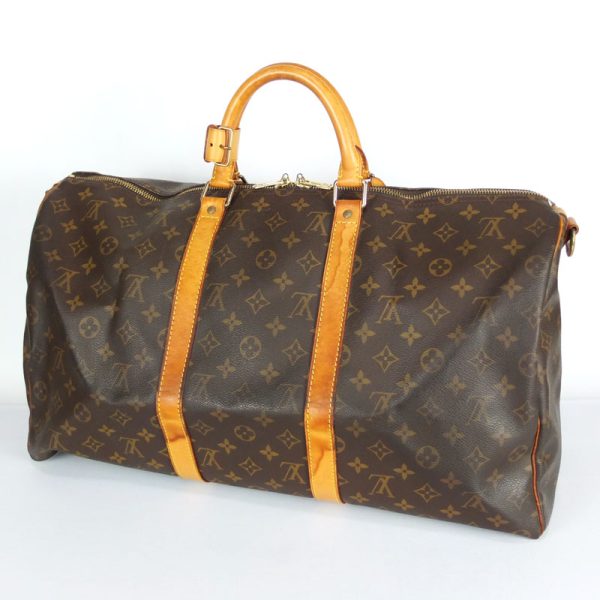 10003748 2 LOUIS VUITTON Keepall Bandouliere 50 2WAY Boston bag Brown