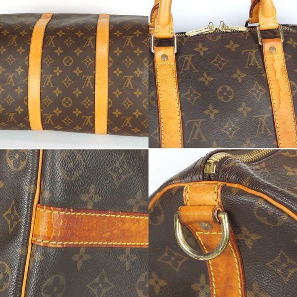 10003748 7 LOUIS VUITTON Keepall Bandouliere 50 2WAY Boston bag Brown