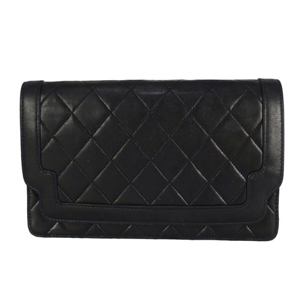 10003975 1 Chanel Matelasse Clutch Bag Black