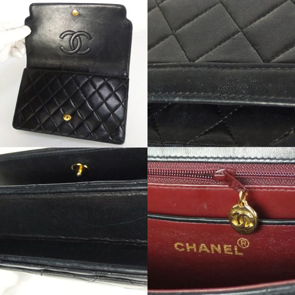 10003975 10 Chanel Matelasse Clutch Bag Black