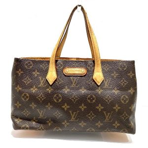 100302020a900034 1 Louis Vuitton Weekend Tote PM Monogram Macassar Brown