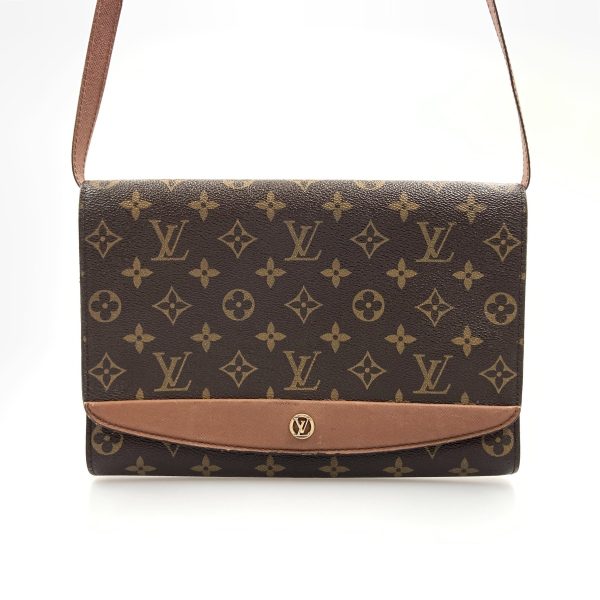 1016003282748 1 Louis Vuitton Monogram Bordeaux Shoulder Bag Brown