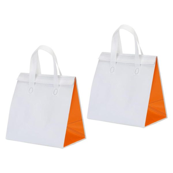 10767346 0 Patikil Insulated Lunch Bag White Orange