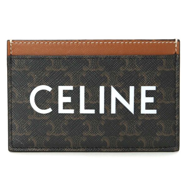 10b70 2cly 04lu02 Celine Card Case Brown