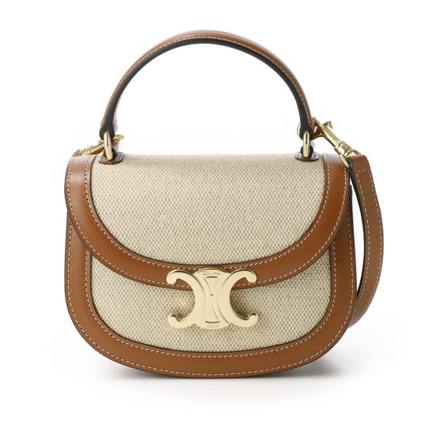 10k50 2fa3 02nt02 Celine Mini Besace Triomphe Shoulder Bag Beige