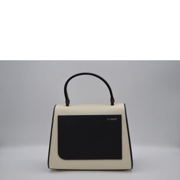 11029 2 Valextra Izy De Chiaroscuro Calf Skin Back Mini Bag White