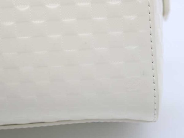 1119 Louis Vuitton Speedy Cube PM Damier Handbag White