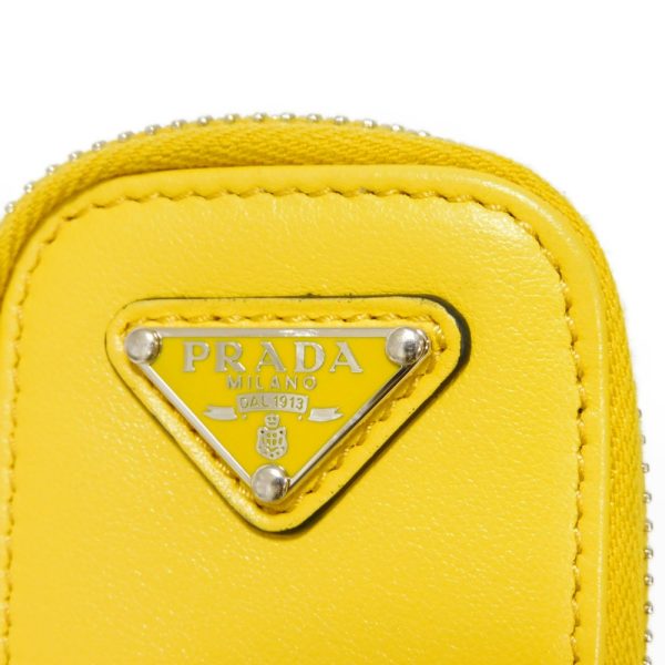 11438g 13 Prada Triangle Crossbody Shoulder Bag Yellow