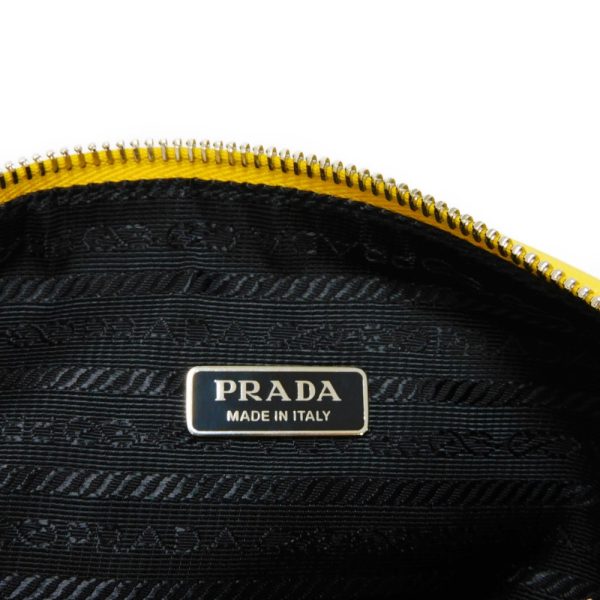 11438g 6 Prada Triangle Crossbody Shoulder Bag Yellow