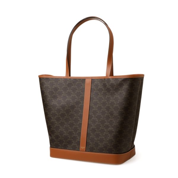 11507 2cas 04lu01 Celine Medium Cabas Tote Bag Brown