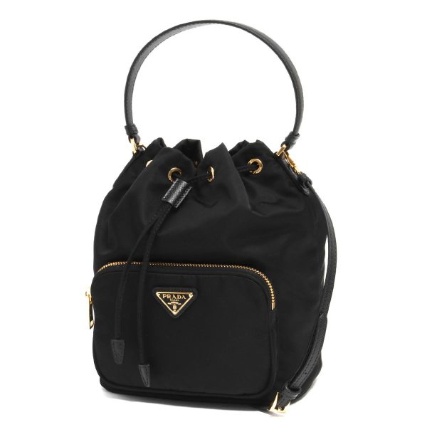 120255 Prada Bucket BagShoulder Bag Black