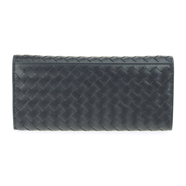 120697 4013 4 Bottega Veneta Long Wallet Intrecciato Calfskin Leather Light Tourmaline