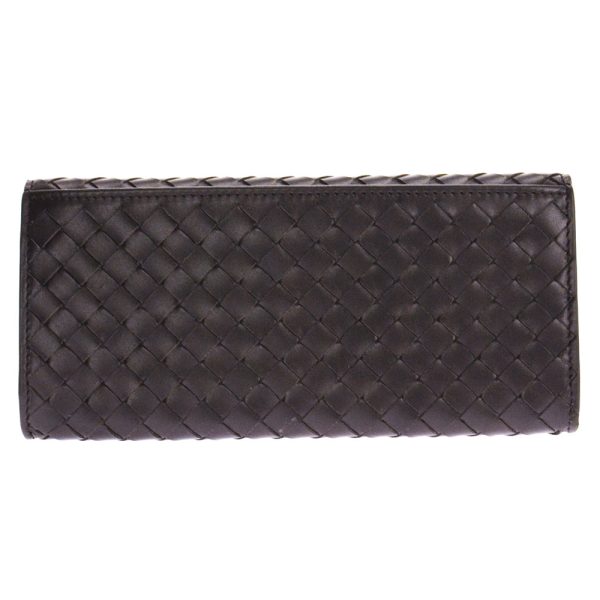 120697 v4651 2006 3 Bottega Veneta Long Wallet Intrecciato Calfskin Leather Espresso