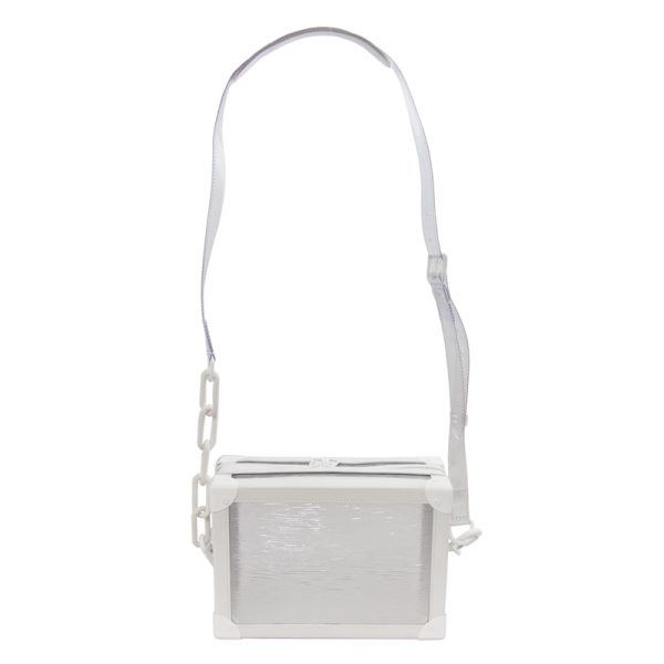 1207a2 Louis Vuitton Soft Trunk Shoulder Bag White Clear