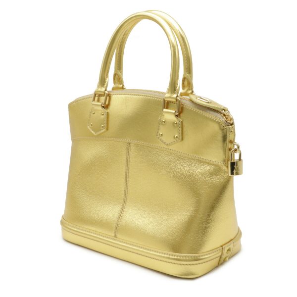 12080592 2 LOUIS VUITTON Suhari Lockit PM Tote Bag Handbag Gold