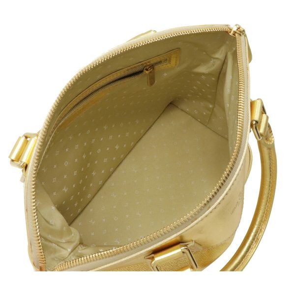 12080592 5 LOUIS VUITTON Suhari Lockit PM Tote Bag Handbag Gold