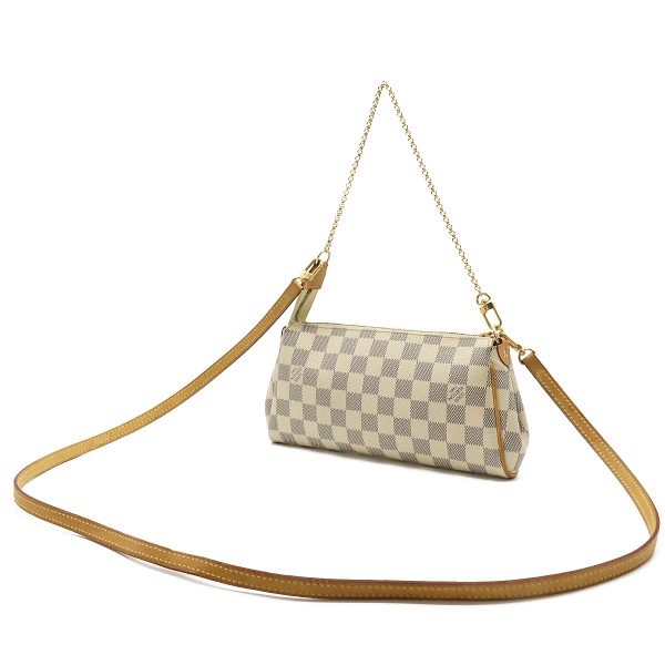 12260746 2 LOUIS VUITTON Damier Azur Evan 2WAY Crossbody Chain Shoulder Bag