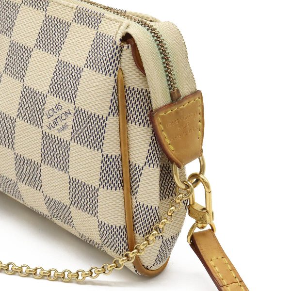 12260746 8 LOUIS VUITTON Damier Azur Evan 2WAY Crossbody Chain Shoulder Bag