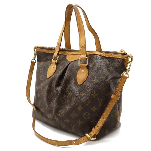 12320723 2 LOUIS VUITTON Monogram Palermo PM Tote Bag Brown