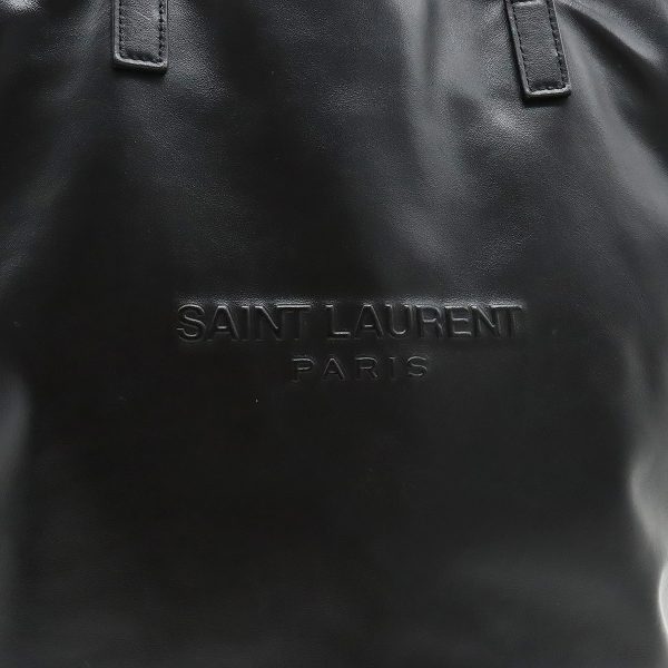 12340716 7 Saint Laurent Paris Leather Teddy Tote Bag Black