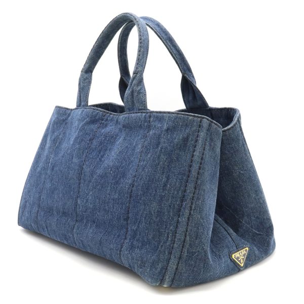 12340741 2 Prada Canapa Tote Bag Denim Blue