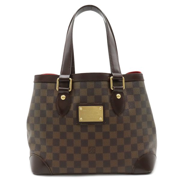 12350591 1 LOUIS VUITTON Damier Hampstead PM Tote Bag Brown