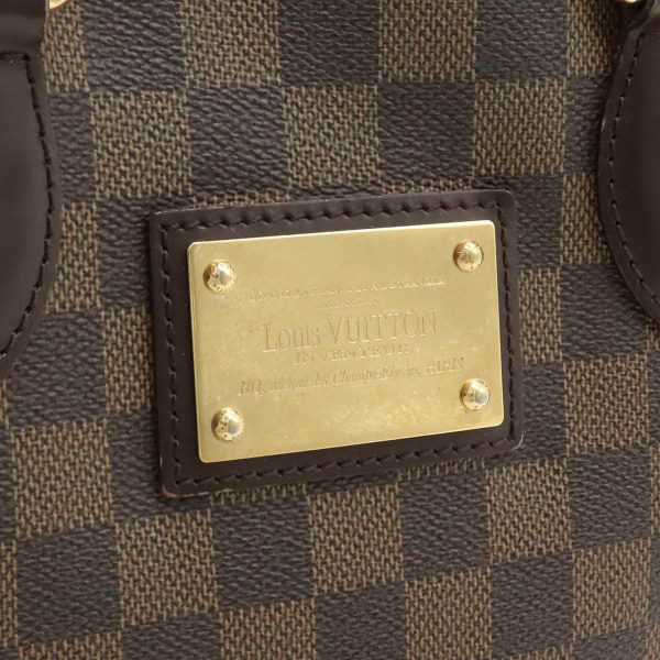 12350591 9 LOUIS VUITTON Damier Hampstead PM Tote Bag Brown