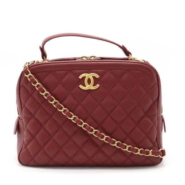 12350659 1 Chanel Vanity Case Leather Red