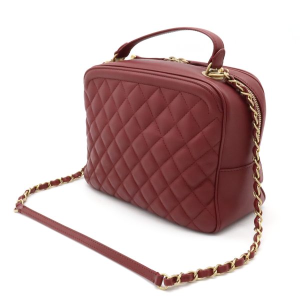 12350659 2 Chanel Vanity Case Leather Red