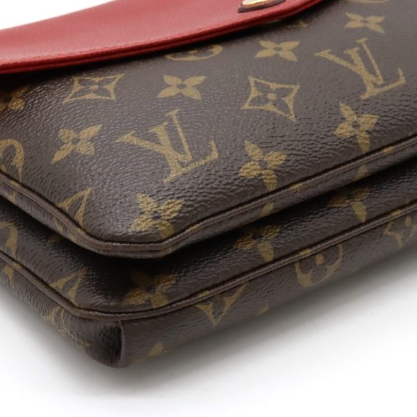 12360054 3 LOUIS VUITTON Twice Shoulder Bag Monogram Red