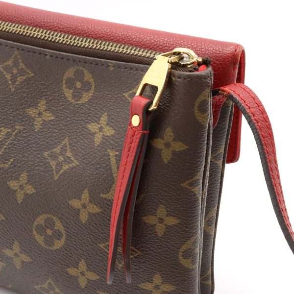 12360054 6 LOUIS VUITTON Twice Shoulder Bag Monogram Red