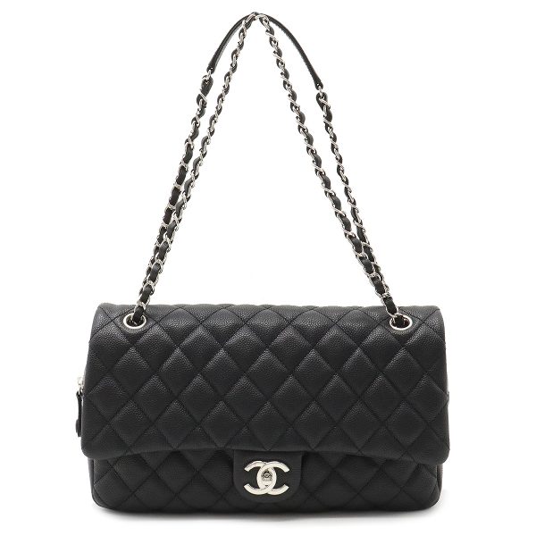 12360094 1 Chanel Matelasse Coco Mark Chain Shoulder Bag Semi Shoulder Caviar Skin Black