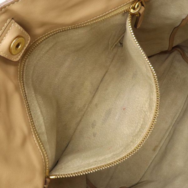 12361018 5 Prada Tote Bag Leather Beige