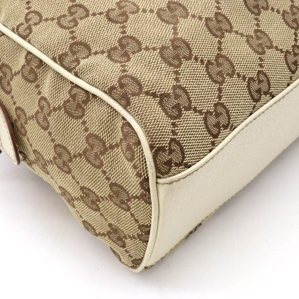 12361032 3 Gucci GG Canvas Handbag Shoulder Bag Khaki Beige Gold