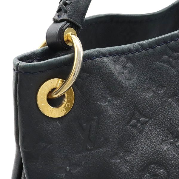 12361162 6 LOUIS VUITTON Monogram Empreinte Artsy MM Shoulder Bag Navy