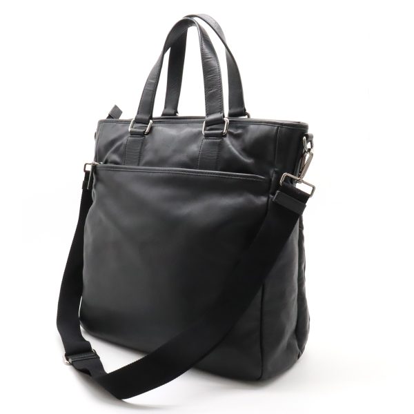 12361171 2 Prada Tote Bag Soft Calf Leather Black