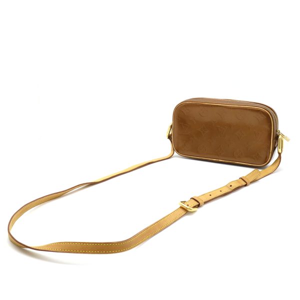 12370487 2 Louis Vuitton Christie MM Enamel Shoulder Bag Bronze