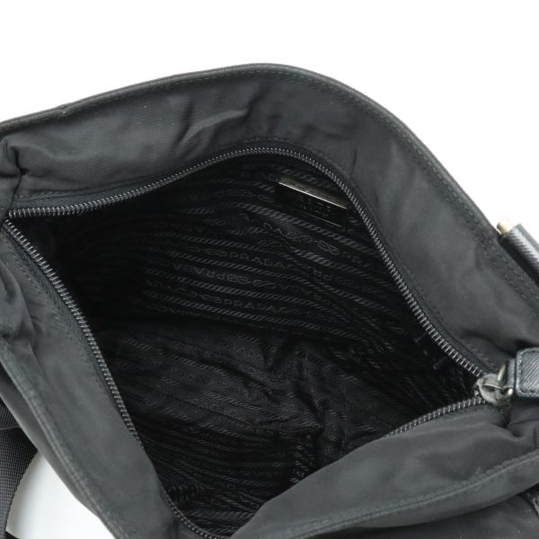 12370688 5 Prada Shoulder Bag Nylon Black