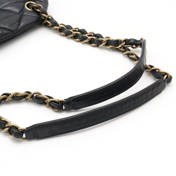 12370767 4 Chanel Mademoiselle Matelasse Chain Tote Black Gold