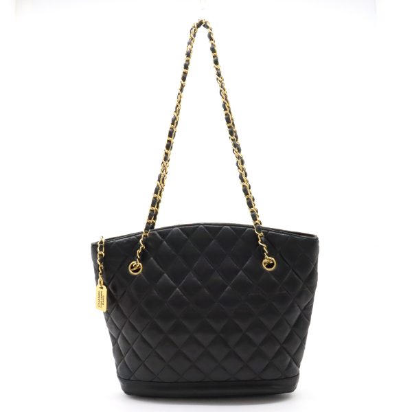 12370775 1 Chanel Matelasse Chain Tote Bag Black