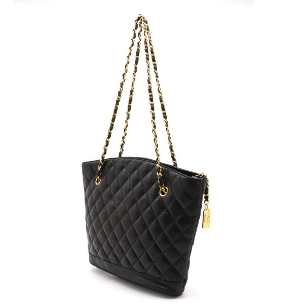 12370775 2 Chanel Matelasse Chain Tote Bag Black