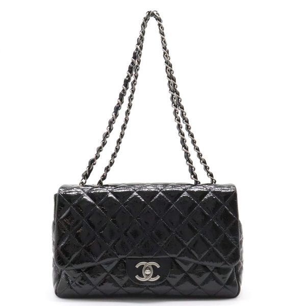 12370988 1 Chanel Deca Matelasse 30 Coco Chain Enamel Black