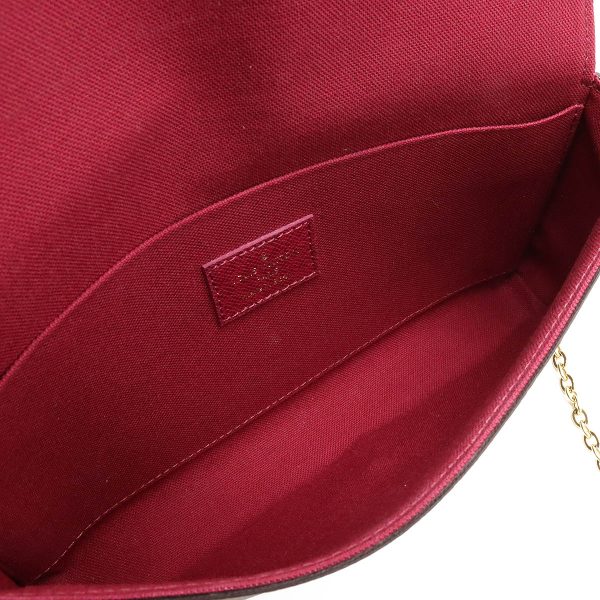 12380322 6 LOUIS VUITTON Pochette Felicie Clutch Bag 2WAY Monogram Fuchsia