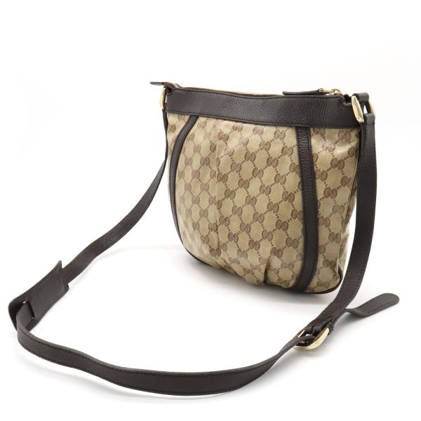 12380460 2 Gucci Abbey GG Crystal Shoulder Bag Coated Canvas Leather