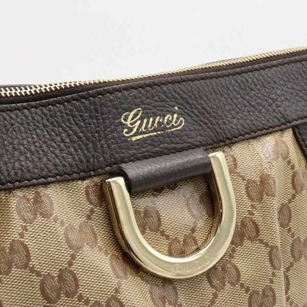 12380460 9 Gucci Abbey GG Crystal Shoulder Bag Coated Canvas Leather