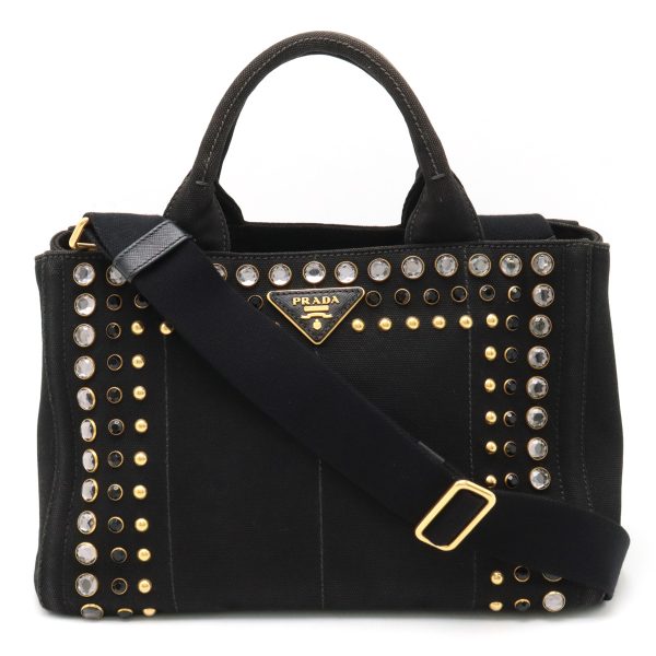 12380601 1 Prada Canapa Tote Bag Black