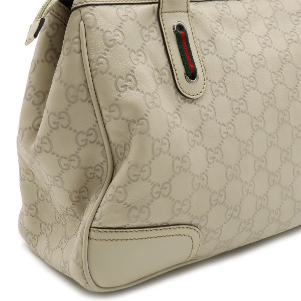 12380622 8 Gucci Guccisima Sherry Line Tote Bag Off White