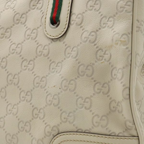 12380622 9 Gucci Guccisima Sherry Line Tote Bag Off White